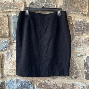 Escada Elements Wool Blend Pencil Skirt in Black Size 40